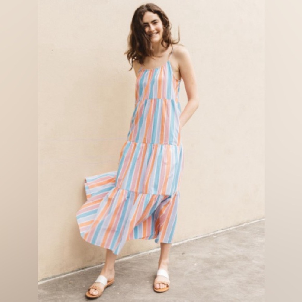 NWT Soludos (IVORY) Embroidered Maxi Dress